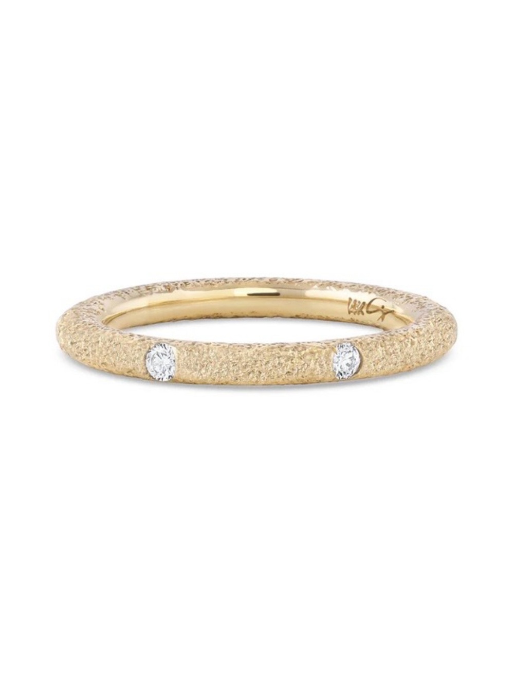 Imperfect Grace Maude Ring - 14k Gold and Diamond Band - size 6